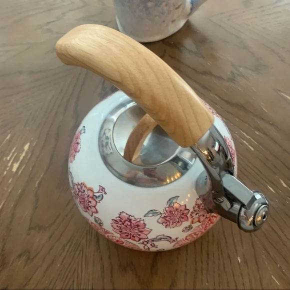 NEW Anthropologie Luanne Floral Tea Kettle - Picture 4 of 6